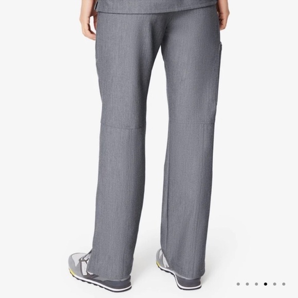 Figs Kade Utility Pocket Gray Scrub Pants - Large Tall - Picture 4 of 16